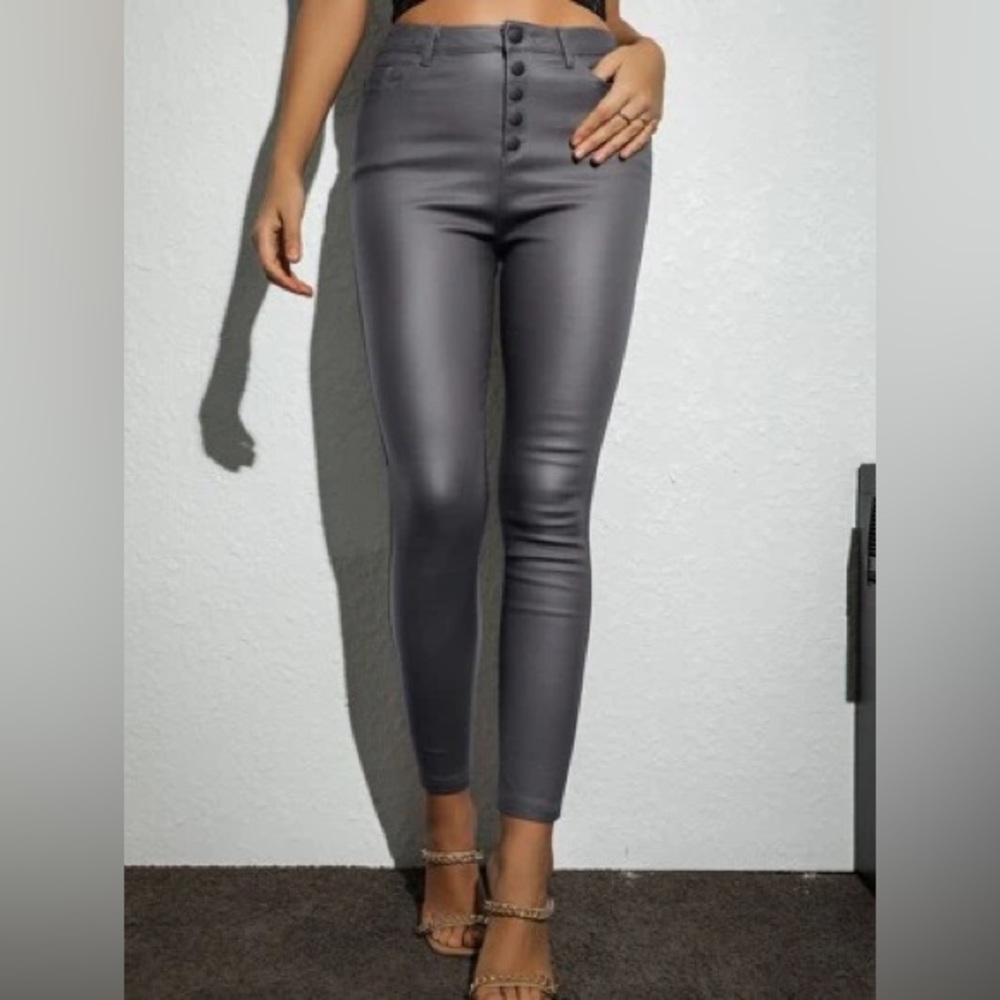 Apperloth A Grey Skinny Cropped Pants size XXL - (NWT)